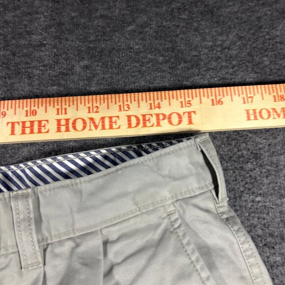 Cremieux Clinton Pants Men 32x32 Khaki Pleated 100% Cotton Trousers‎ Slacks - Picture 9 of 13